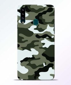 Army Camo Samsung Galaxy A20s Mobile Cover - CoversGap