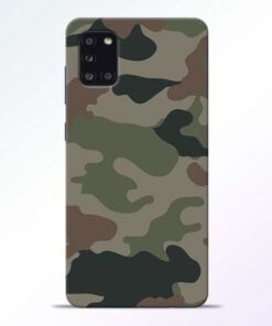 Army Camouflage Samsung Galaxy A31 Mobile Cover - CoversGap