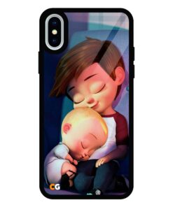 Baby Boss iPhone X Glass Back Cover