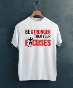 Be Stronger Gym T shirt on Hanger