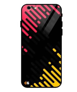 Black Abstract iPhone 6s Glass Back Cover