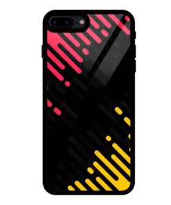 Black Abstract iPhone 8 Plus Glass Back Cover