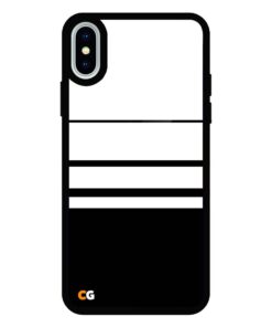 Black Lining iPhone XS Glass Case