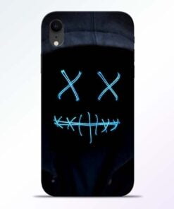 Black Marshmello iPhone XR Mobile Cover