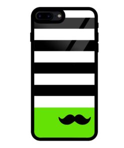 Black Mustache iPhone 7 Plus Glass Case