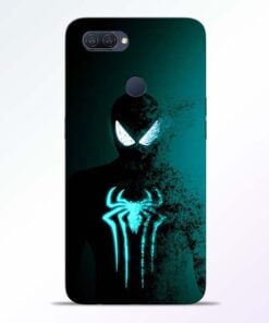 Black Spiderman Oppo A12 Mobile Cover - CoversGap