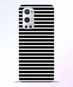 Black Stripe Art Oneplus 9 Pro Back Cover