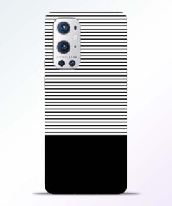 Black White Stripe Oneplus 9 Pro Back Cover