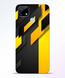 Black Yellow Realme Narzo 20 Back Cover