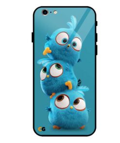 Blue Angry Bird iPhone 6s Glass Back Cover