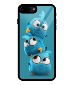 Blue Angry Bird iPhone 7 Plus Glass Back Cover