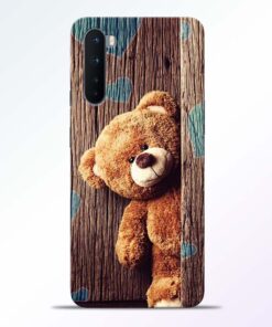 Blue Heart Teddy Oneplus Nord Back Cover