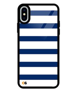 Blue Lining iPhone XS Max Glass Case