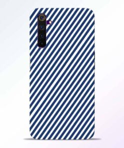 Blue White Stripes Realme 6 Pro Back Cover