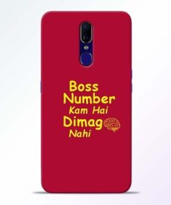 Boss Number Oppo F11 Mobile Cover