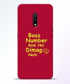 Boss Number Realme X Mobile Cover