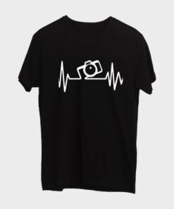 Camera T-shirt for Men - Black