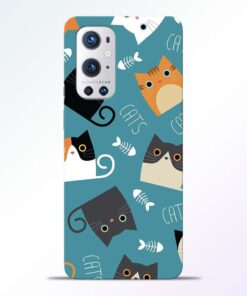 Cat Love Oneplus 9 Pro Back Cover