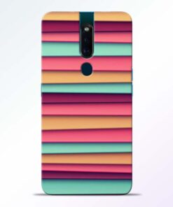 Color Stripes Oppo F11 Pro Mobile Cover
