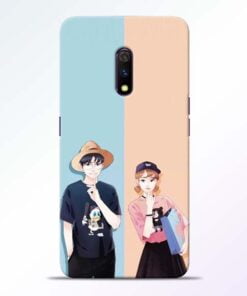 Cute Couple Realme X Mobile Cover