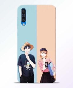 Cute Couple Samsung Galaxy A50 Mobile Cover