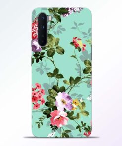 Cute Green Flower Oneplus Nord Back Cover