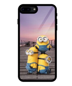 Cute Minions iPhone 7 Plus Glass Cover