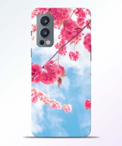 Cute Pink Flower Oneplus Nord 2 Back Cover