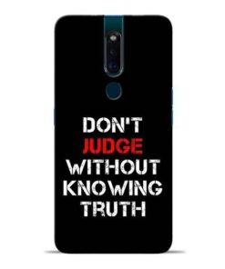 DonT Judge Oppo F11 Pro Mobile Cover