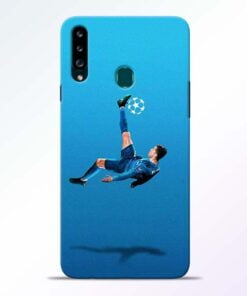 Football Kick Samsung Galaxy A20s Mobile Cover - CoversGap