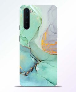 Funky Blue Green Oneplus Nord Back Cover