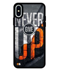 Give Up iPhone XS Max Glass Case