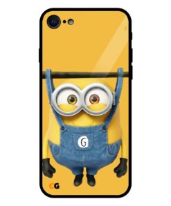 Hanging Minion iPhone 7 Glass Back Cover