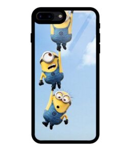 Hanging Three Minions iPhone 7 Plus Glass Back Cover