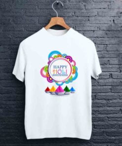 Happy Round Holi T shirt - CoversGap