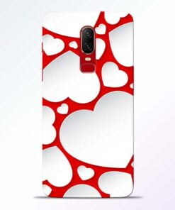 Heart Shape OnePlus 6 Mobile Cover