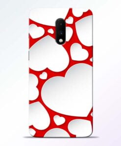 Heart Shape OnePlus 7 Mobile Cover