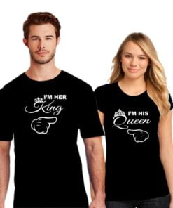 Her King Queen Couple T shirt