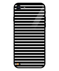 Horizontal Parallel Black iPhone 7 Glass Cover