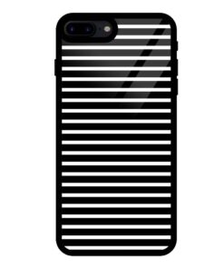 Horizontal Parallel Black iPhone 7 Plus Glass Cover