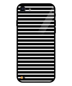Horizontal Parallel Black iPhone 8 Glass Cover