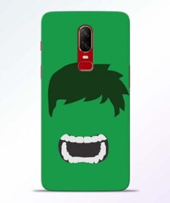 Hulk Face OnePlus 6 Mobile Cover