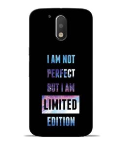 I Am Not Perfect Moto G4 Plus Mobile Cover