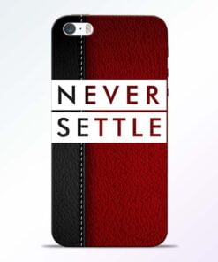 Red Never Settle iPhone 5s Mobile Cover