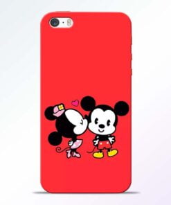 Red Cute Mouse iPhone 5s Mobile Cover