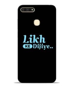 Likh Ke Dijiye Honor 7A Mobile Cover