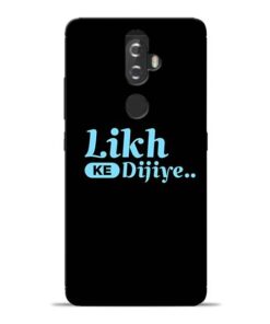 Likh Ke Dijiye Lenovo K8 Plus Mobile Cover