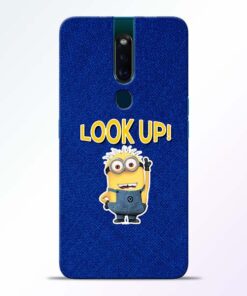 Look Up Minion Oppo F11 Pro Mobile Cover