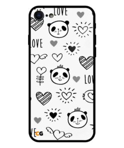 Love Panda iPhone 7 Glass Case