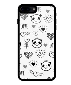 Love Panda iPhone 8 Plus Glass Case